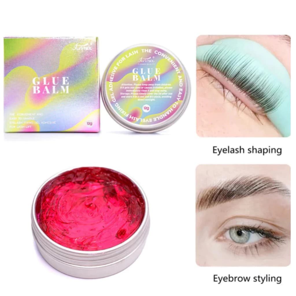 Fixador Glue Balm em gel para cílios lash lifting e sobrancelhas - Modeladora