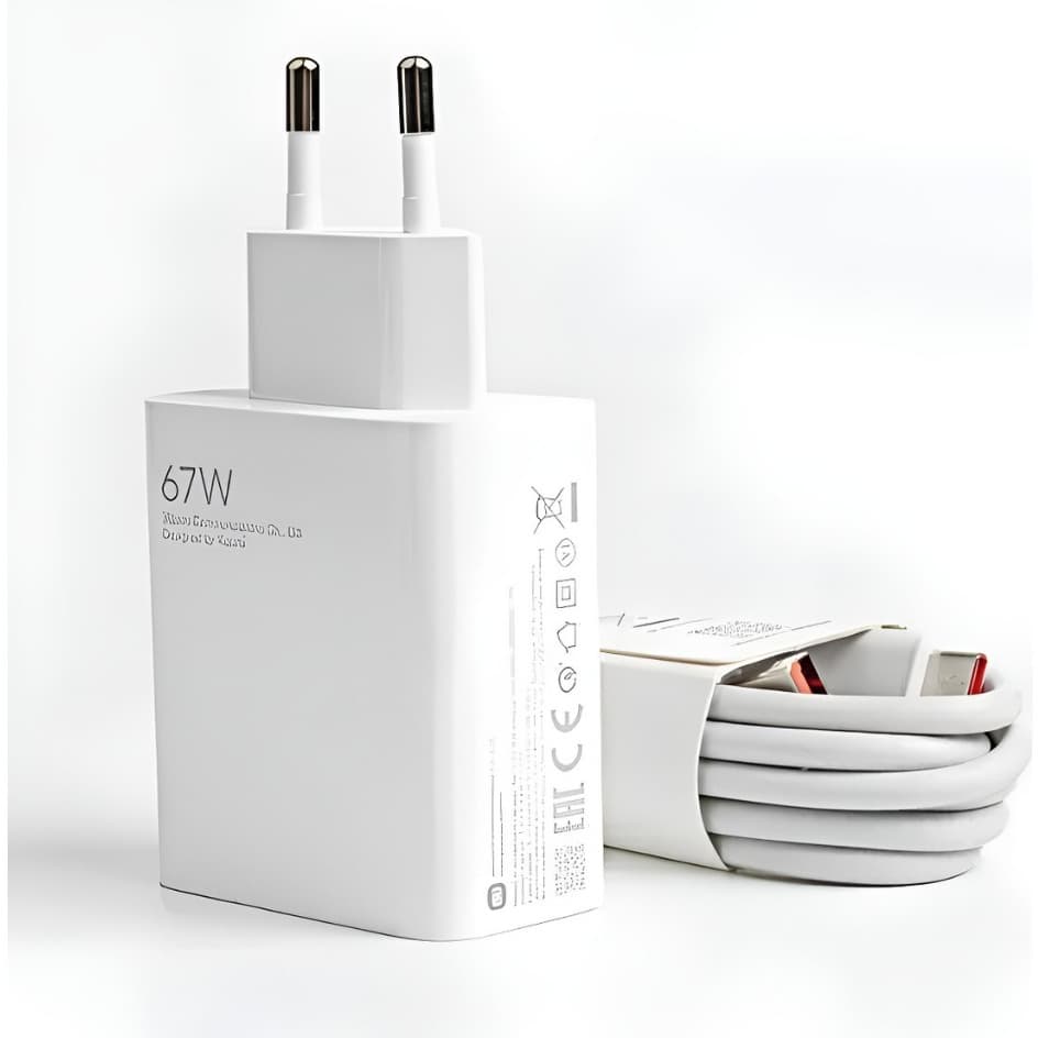Carregador 67w Mi Turbo Charge Cabo 6A Tipo C 1m Super Fast Para Redmi Note 10 11 12 13 14 Poco X3 X4 X5 F3 F4 GT