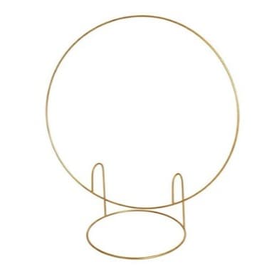 Mini Painel Arco De Mesa Para Festa Redondo Decoraçao 50cm Dourado