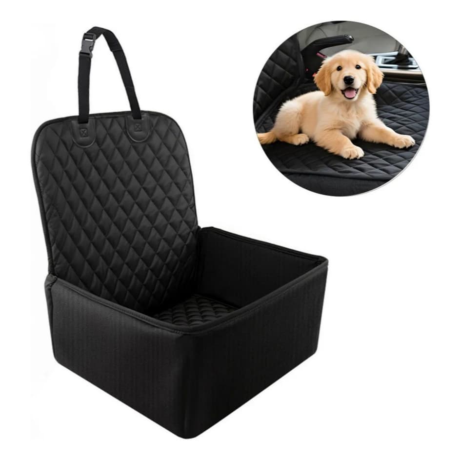 Capa Protetora para Banco Dianteiro do Carro – Preta – Para Cães e Gatos