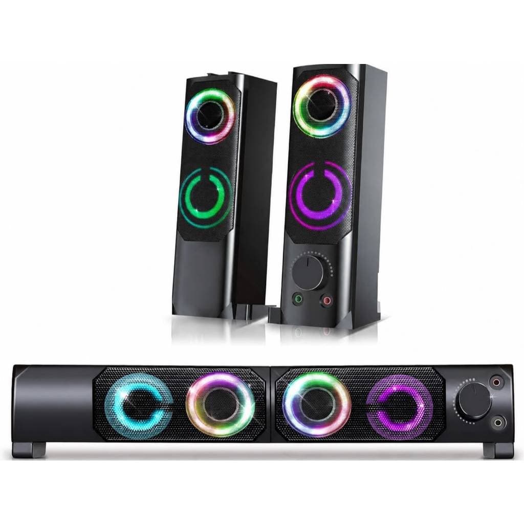 Caixa De Som Soundbar 6w Pc/ Notebook B-max Bm-S209 Rgb