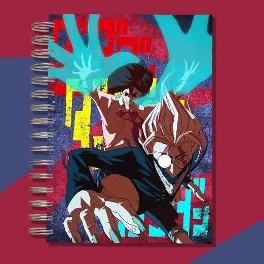 Caderno A5 - anime, Dandadan | sketchbook, bullet journal, pautado, capa dura, folhas 90g