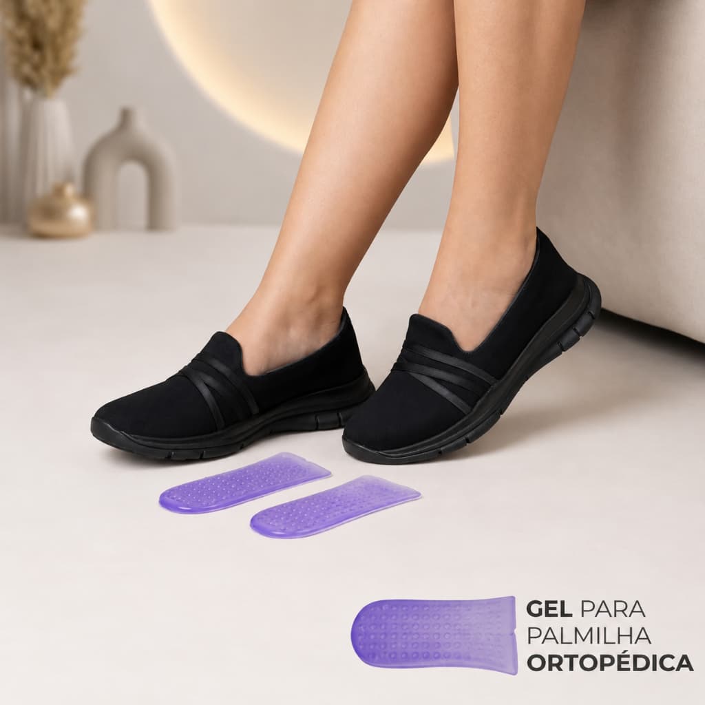 Tênis Feminino com Gel Ortopédico Antiderrapante