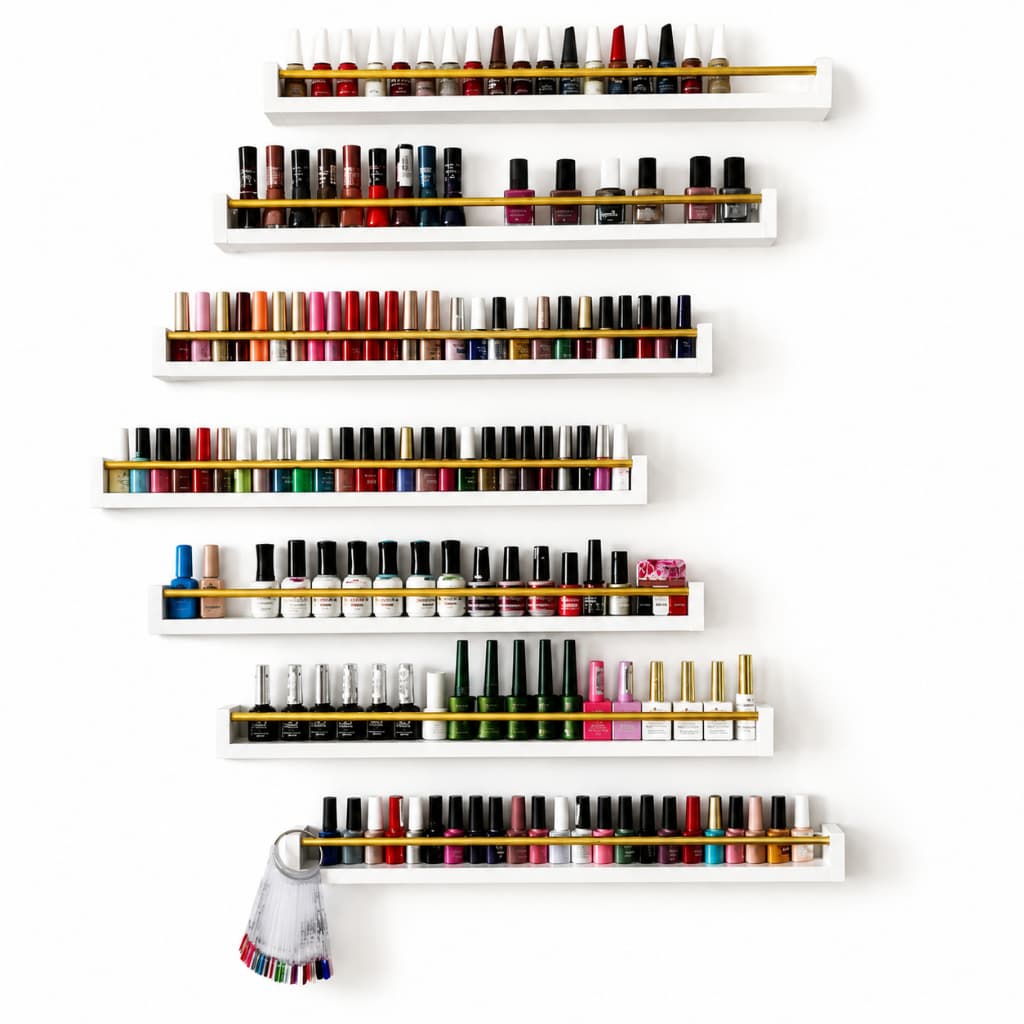 Kit de 6 pratileira para esmalte