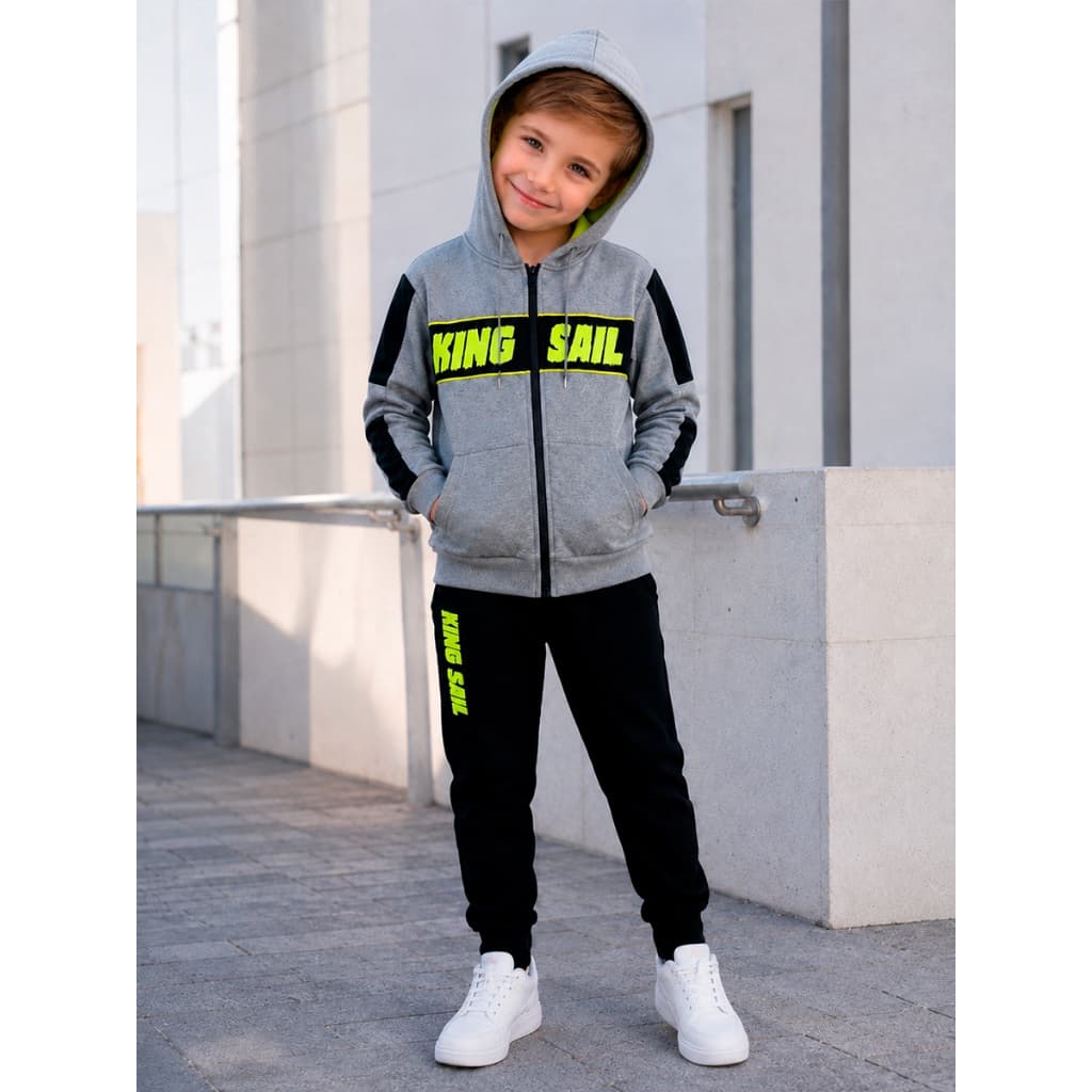 Conjunto Moletom Infantil Blusa + Calça Menino Inverno Flanelado Capuz e Bolso Importado: Aconchego e Estilo