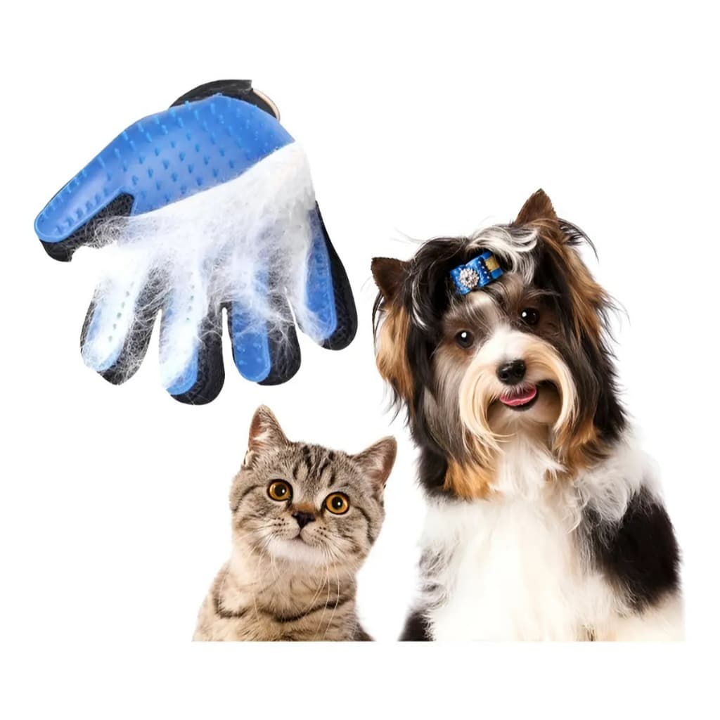 Luva Escova Para Remoção De Pelos De Pets Cães e Gatos