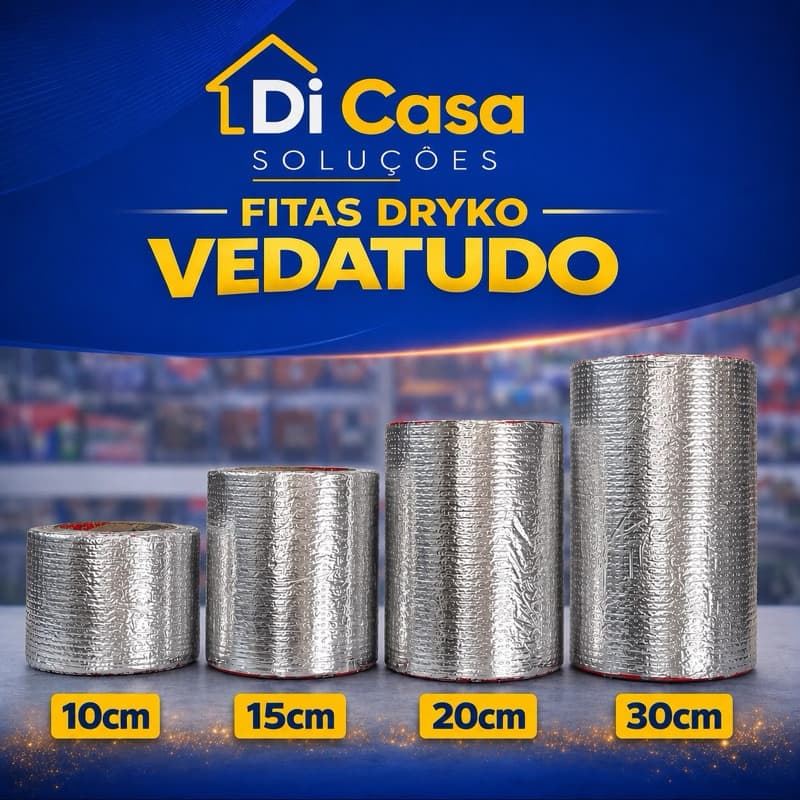 Fita Multiuso Manta Asfaltica Para Telhas Lajes Vedatudo