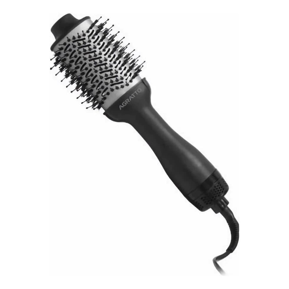 Escova Secadora Della Agratto Alisador Elétrica Quente Cabelo 5 em 1 Bivolt 1100W Preto
