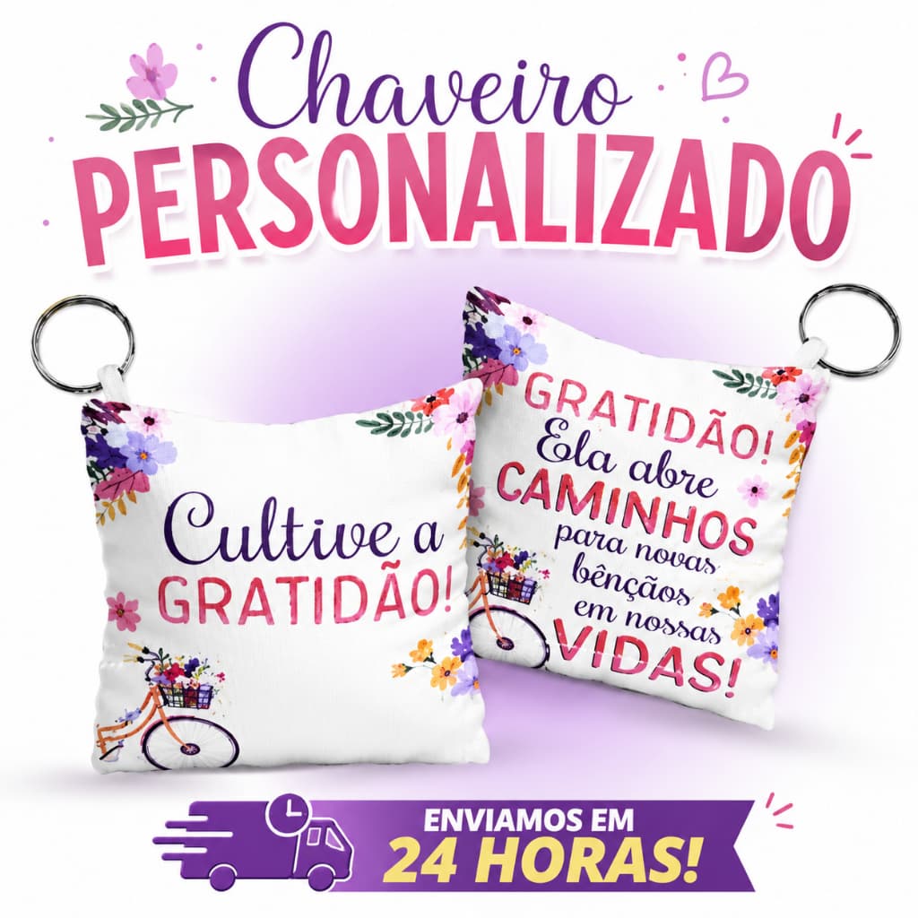 Chaveiro Personalizado Para Aniversario Batizado - Brinde Para Casamento Lembrança Formatura - ABC