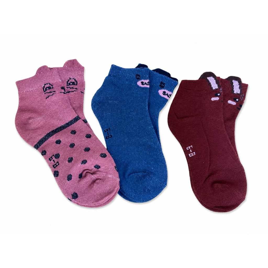 Kit Meia Feminina Estampa Gatinhos Meia Feminina Estampada Gatinhos Kit Meias Femininas Estampadas