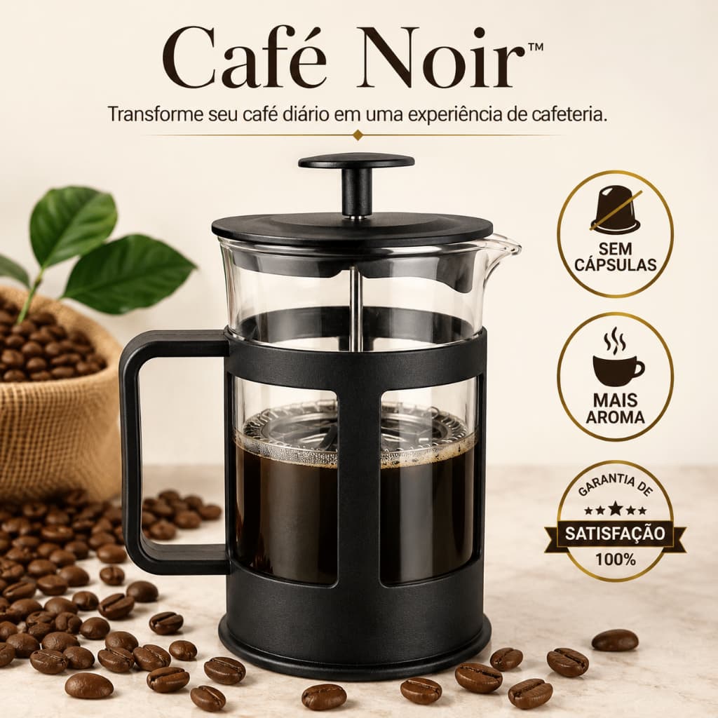 Cafeteira Francesa Prensa 300ml Cafeteira de Vidro Manual Filtro Inox para Café e Chá
