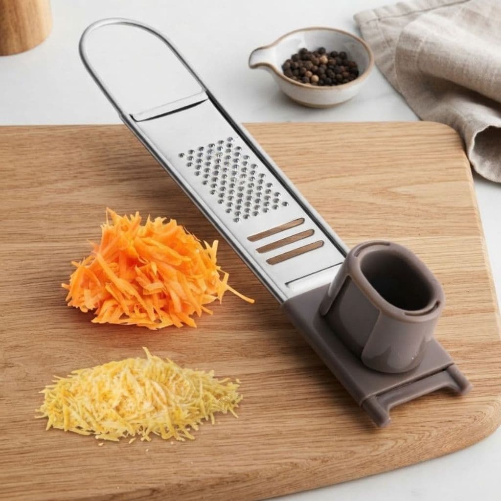 Ralador Zester de Inox  para Raspas de Limão, Laranja e Queijo | Utensílio de Cozinha para Ralar Sem Esforço duravel.
