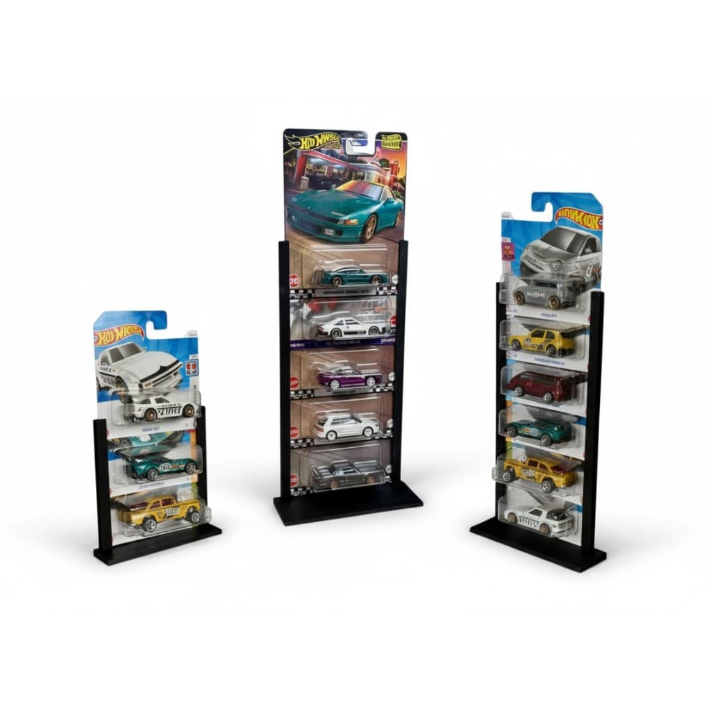 Suporte Expositor Hot Wheels Carrinhos Miniatura Organizador Estante Coleção Display Blister (Não inclui miniatura)