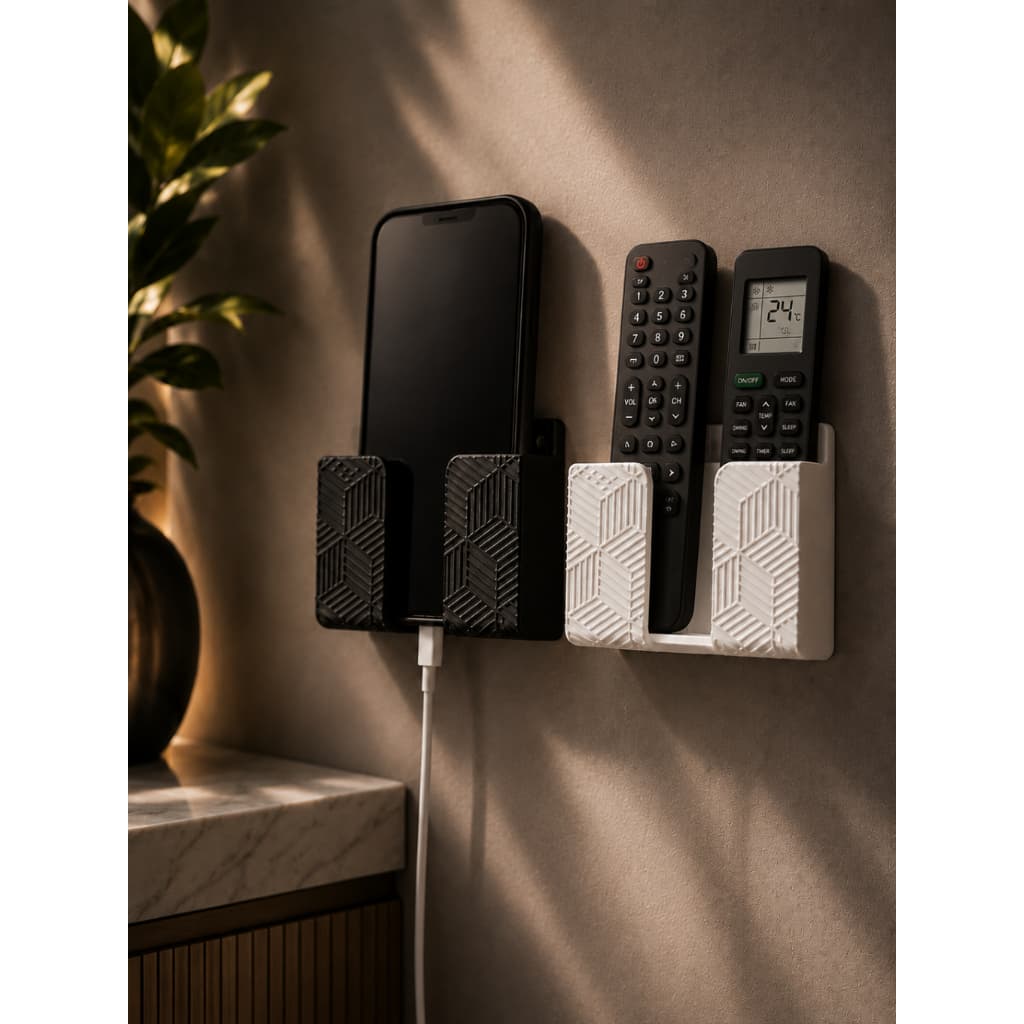 Suporte Celular Controle Remoto Parede Multiuso Organizador Autoadesivo Pratico Moderno