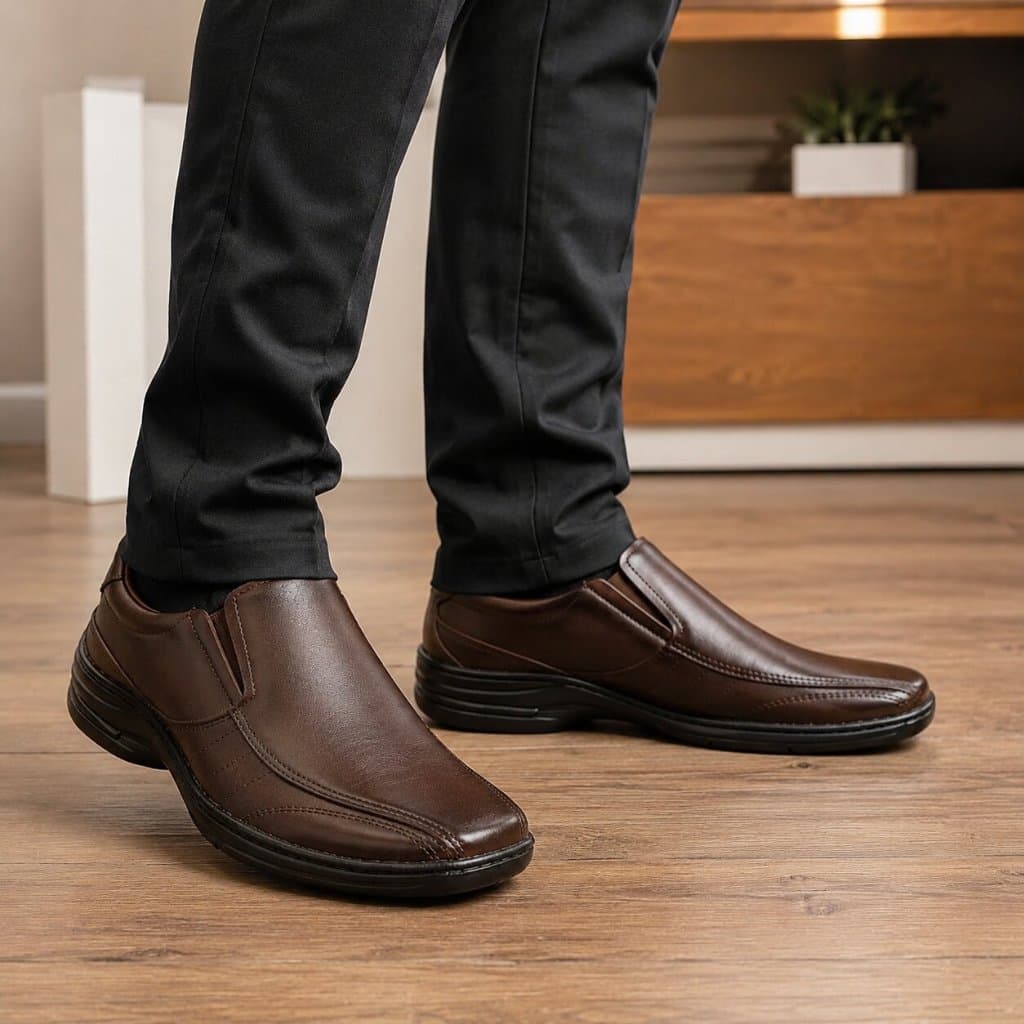 Sapato Masculino Social Confortável Leve  Dia a Dia