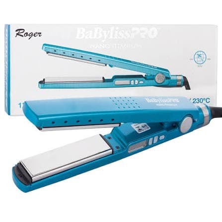 PRANCHA ROGER NANO TITANIUM AZUL BABYLISS 450Fº PROFISSIONAL ORIGINAL