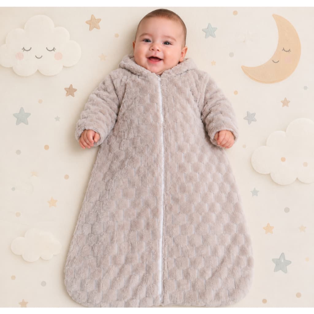 Saco de Dormir para Bebe Casulo Pijama com Zíper ABERTURA DUPLA