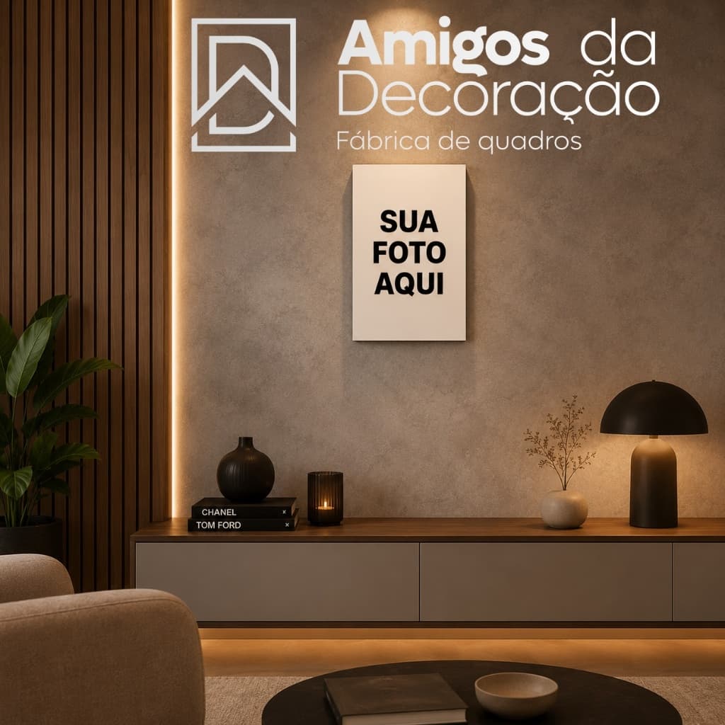 Quadro Decorativo 20x30 cm com Foto Personalizada | Transforme Suas Imagens em um Quadro Exclusivo | Família, Casal, Pet