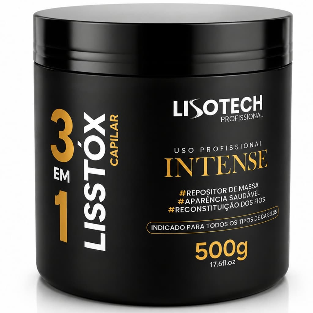 Lisstóx Capilar LissTreme 3 em 1  500g - Botox Intense Redução de Volume