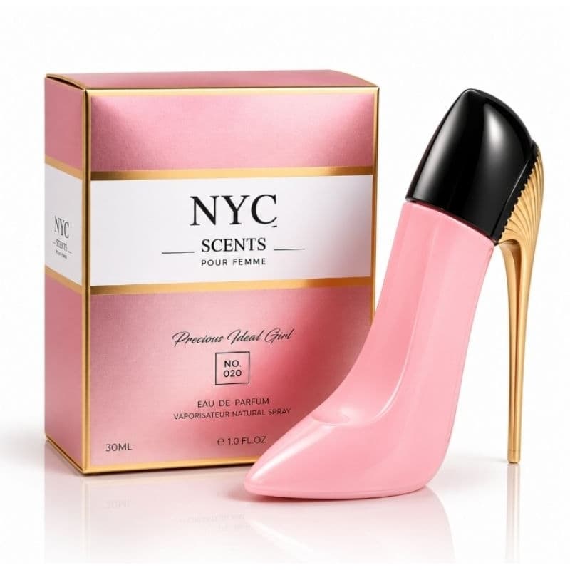 Perfume Feminino NYC Scents Precious Ideal Girl 30ml Eau de Parfum Original Alta Fixação Frasco Salto Alto