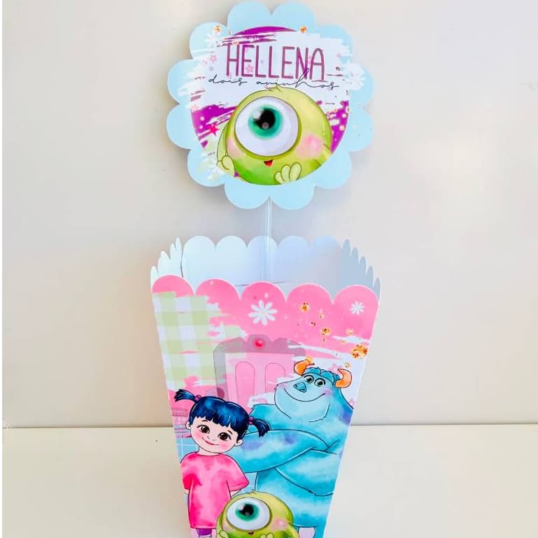 10 Centro de Mesa Personalizado Montro Sa ou Boo | Qualquer Tema | Festa Infantil, Chá de Bebê e Casamento