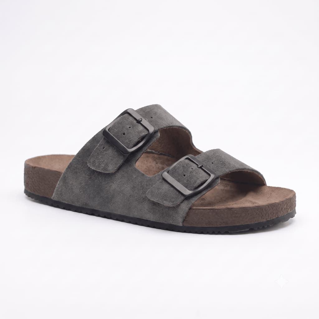 Sandália Birken Masculina Slide Chinelo Conforto Couro Legit