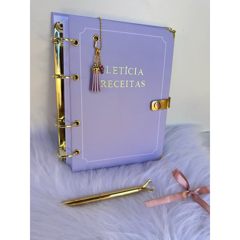 Livro de Receitas / Caderno de Receitas / Fichário Personalizado / Fichário A5