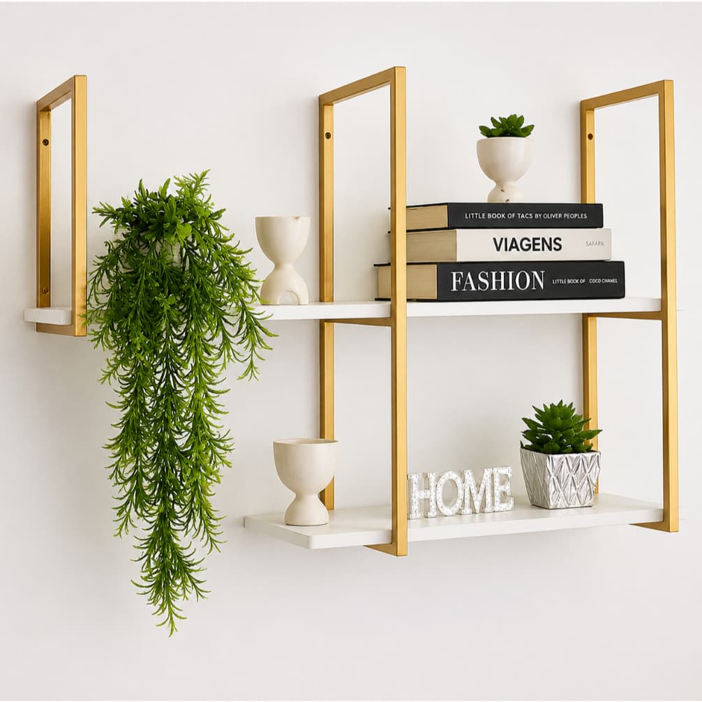 Prateleira Estilo industrial Ferro e MDF. Quarto, Sala , Escritório
