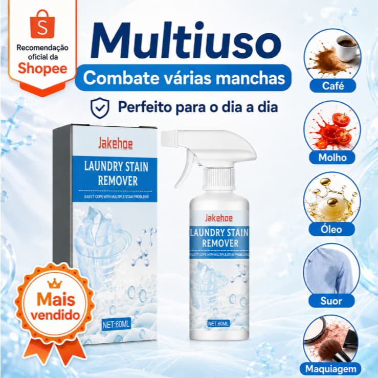 【Limpa multifuncional】Detergente multifuncional e eficaz, capaz de remover mofo, manchas de molho