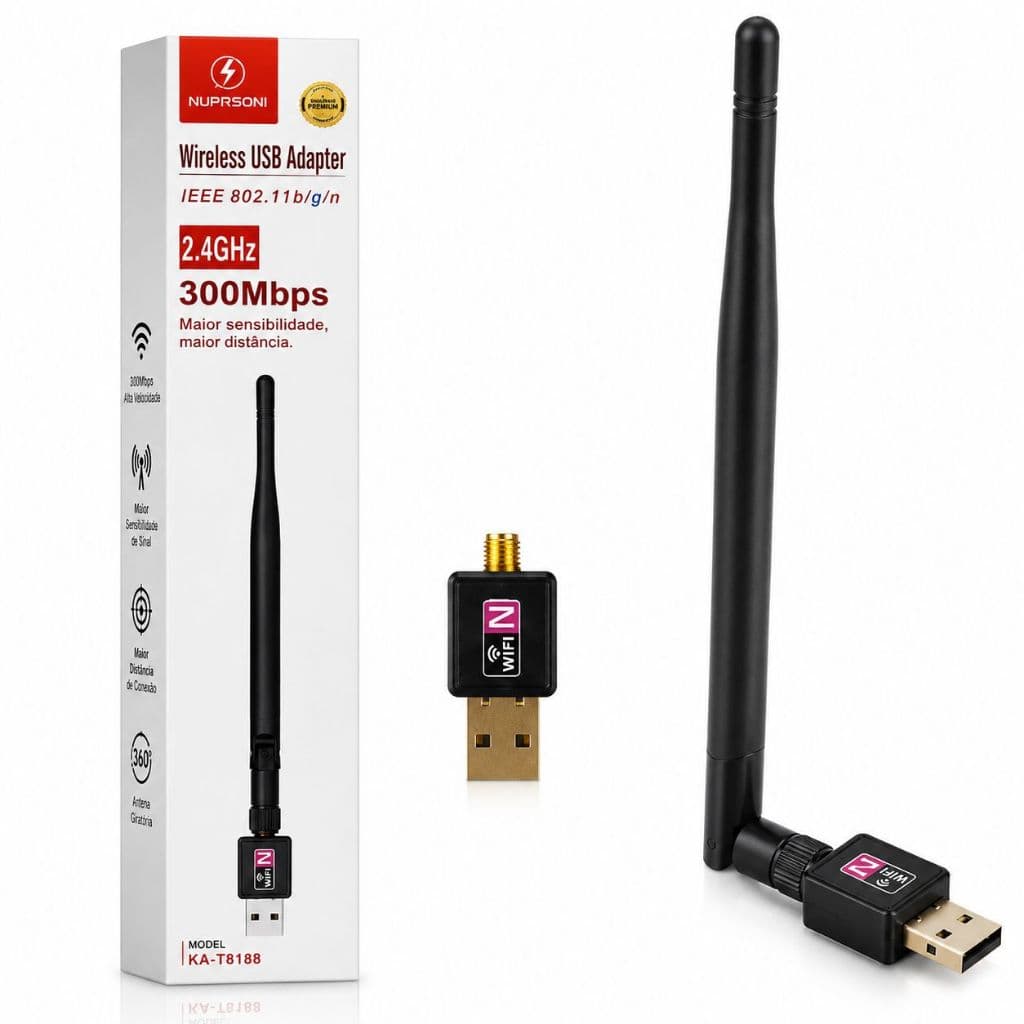 Top Adaptador Antena Usb Conector Sinal Wifi Portátil Mais Instabilidade Alcance