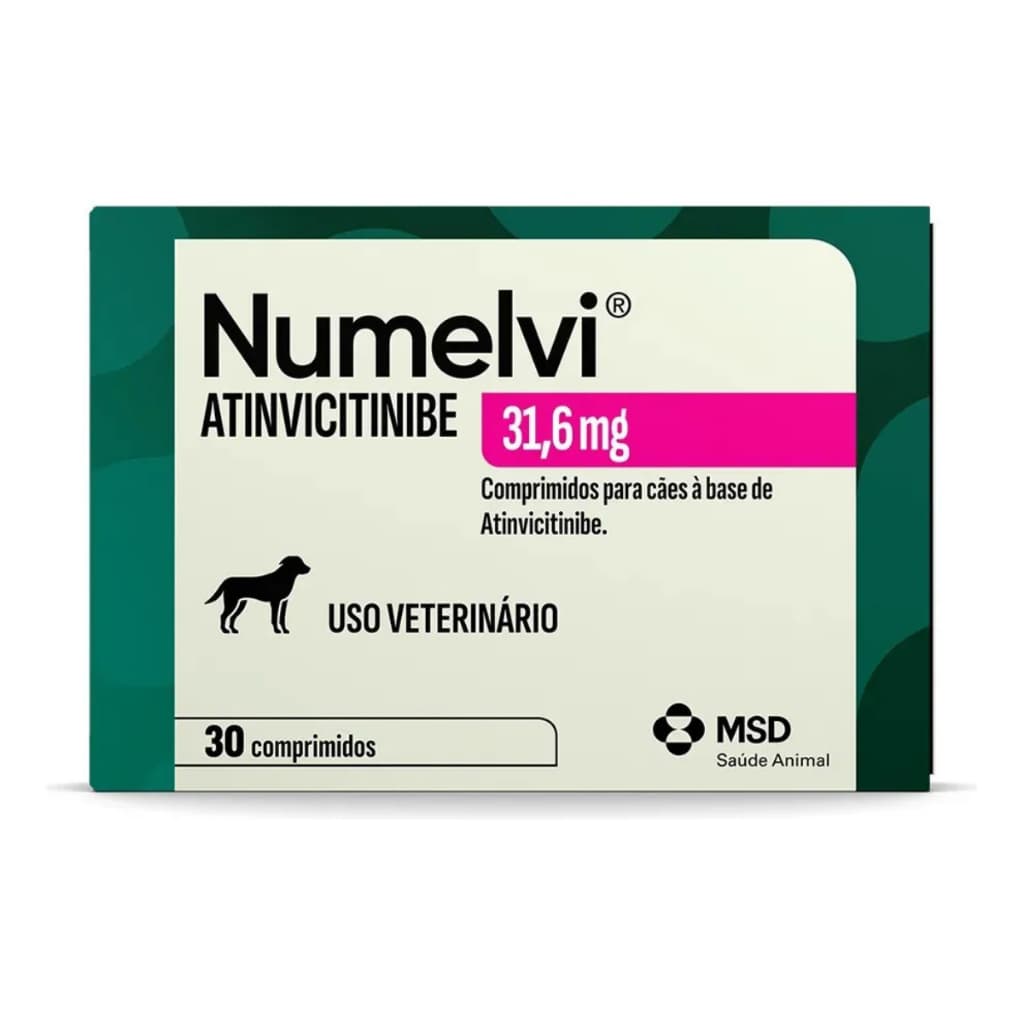 Numelvi 31,6mg Tratamento Coceira Em Cães 30 Comprimidos
