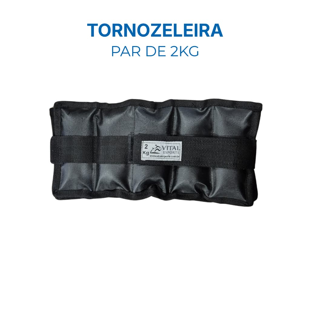 Caneleira / Tornozeleira Par De 2 Kg - Academia Musculação Profissional