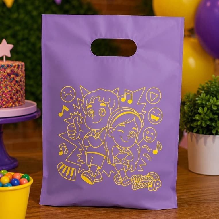 Sacolinha para festa, Lembrancinha no tamanho 20x30  Saquinho Maria Clara e JP