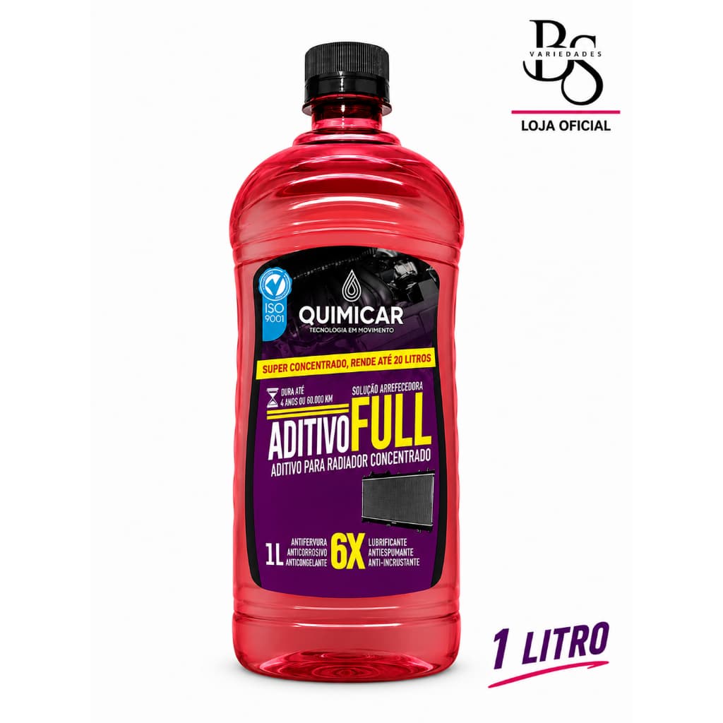 Aditivo para Radiador Concentrado Rosa 1 Litro - Quimicar
