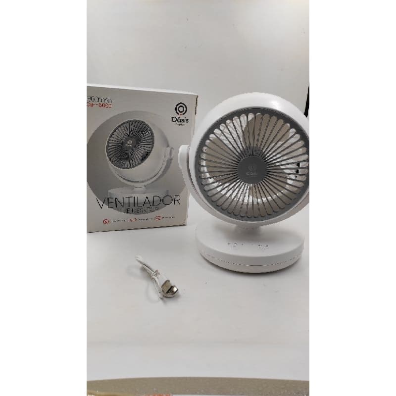 VENTILADOR DE MESA PORTÁTIL 3 VELOCIDADE 360 GRAUS