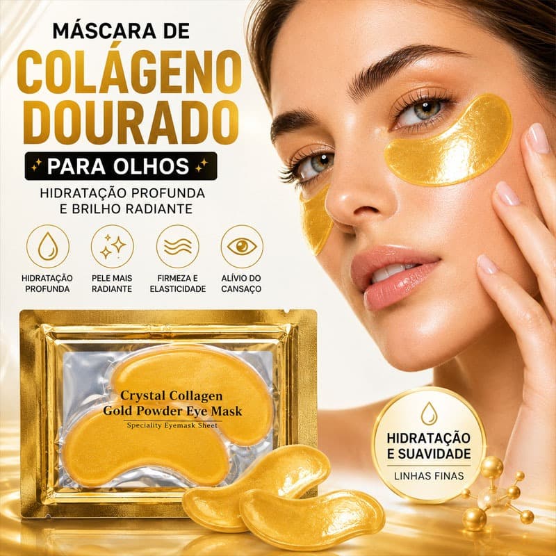 Kit Máscaras Pad Trata Olheiras Colágeno Antirrugas Gel Pads Skin Care Tratamento Olhos