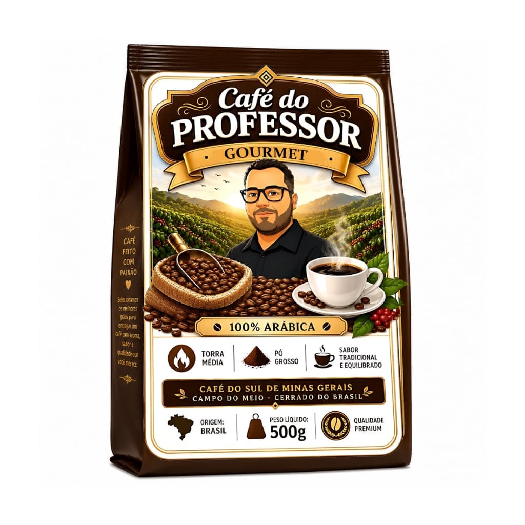 Café do Professor Gourmet 500g Torrado e Moído Premium Aroma Especial