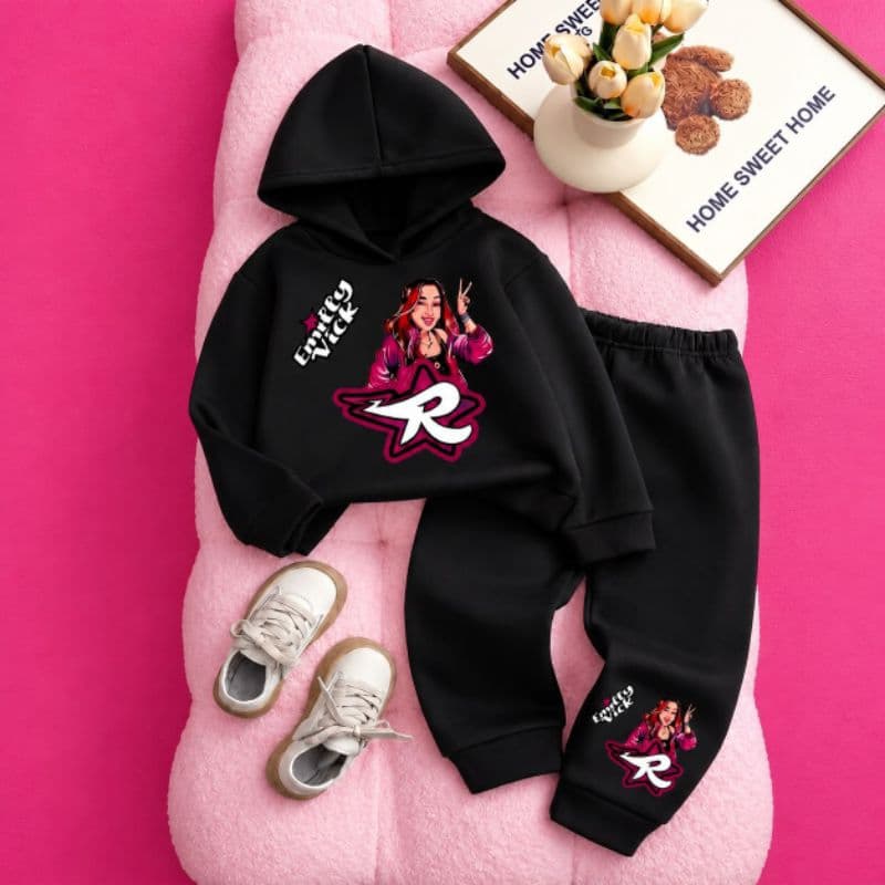 Conjunto Infantil Moletom Emily Vick Bloguerinha Quentinho Fashion Menina Inverno 2 a 12 anos