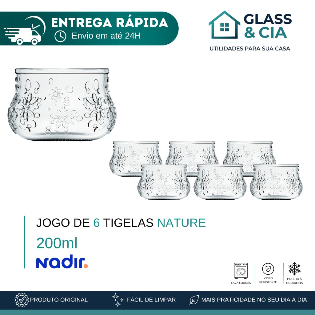 Jogo de 6 Tigelas Nature - Nadir