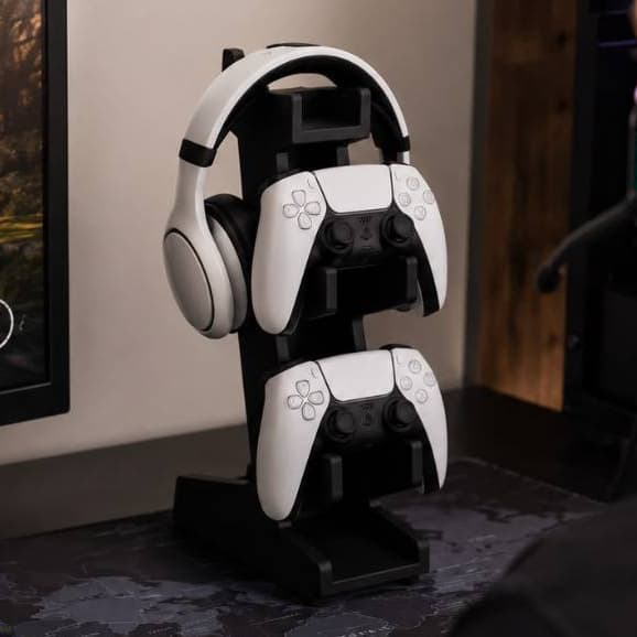 Suporte de Controle e Headset Design Moderno para Vídeogame PS4 PS5 Xbox Fones