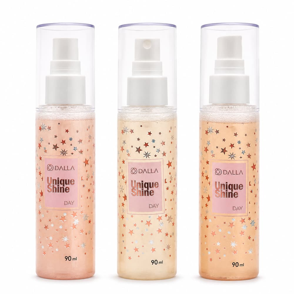 Bruma Fixadora e Iluminadora de Maquiagem Dalla Unique Shine 90ml – Validade 11/2026 | Oferta Especial