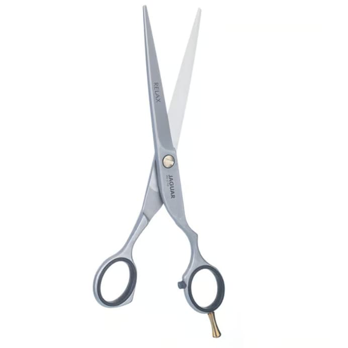 Tesoura Jaguar 6,5" Fio Laser Prata Tesoura Profissional para Corte de Cabelo