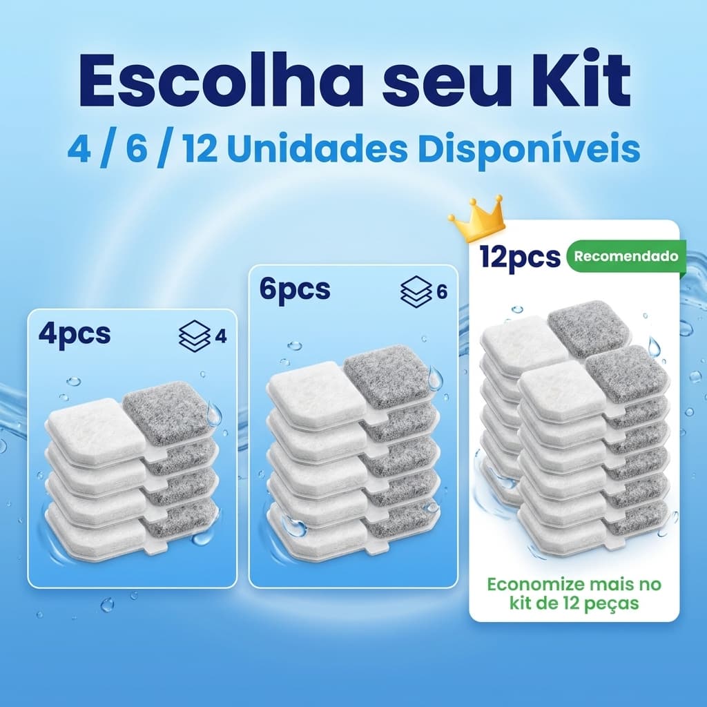 Substituições De Filtro De Fonte De Água Para Gatos Filtros Dispensadores Animais De Estimação 10.5 * 4.5 Cm