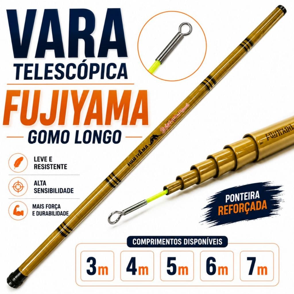Vara Ottoni Telescópica Lisa Fujiyama Gomo Longo