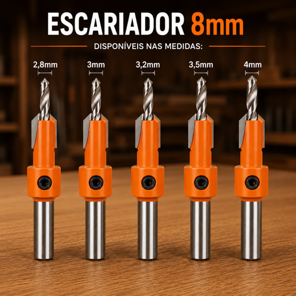 Broca Escariadora Para Mdf Madeiras Em Geral Acabamento Fino 01 Unidade