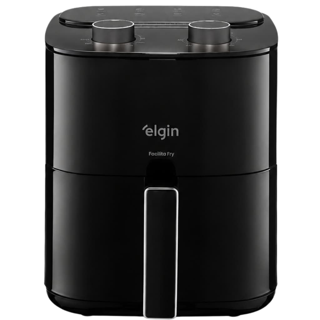 Fritadeira Air Fryer Elgin Facilita Fry 3,5L 127V 1.400W Preta Grelha Removível