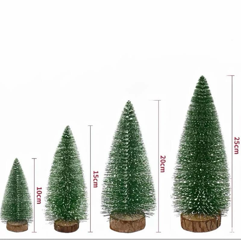 Mini Arvore Pinheiro 30cm /40 cmNatal Nevada Lembrancinha Festa Natalina Decoração Enfeite Mesa empresarial