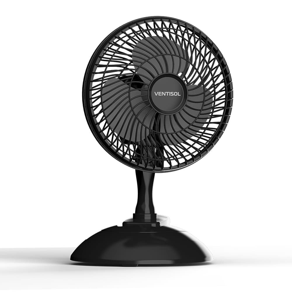 VENTISOL - VENTILADOR MINI 20CM BLACK - 127V 220V