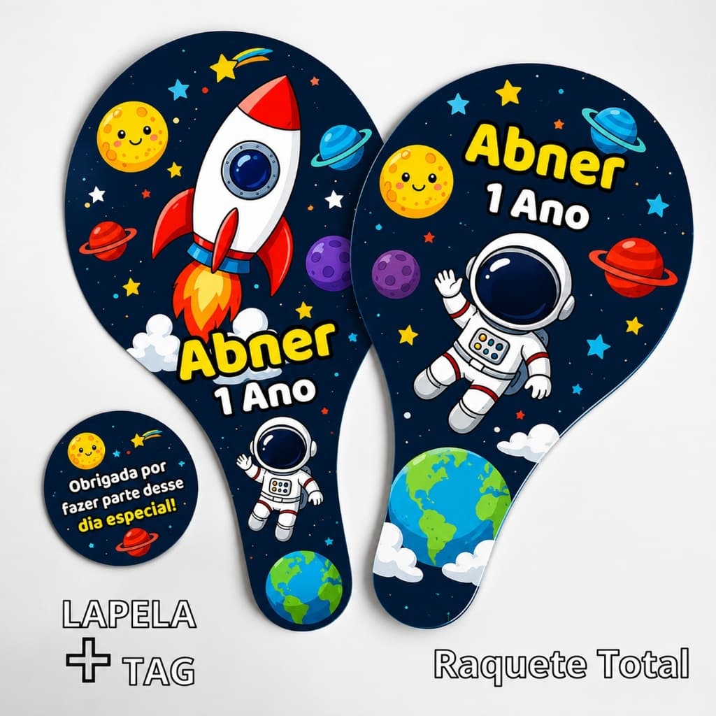 Kit 20 Rótulo Adesivo Personalizado para Raquete Ping Pong + 10 Lapela + 10 Tags todos os temas