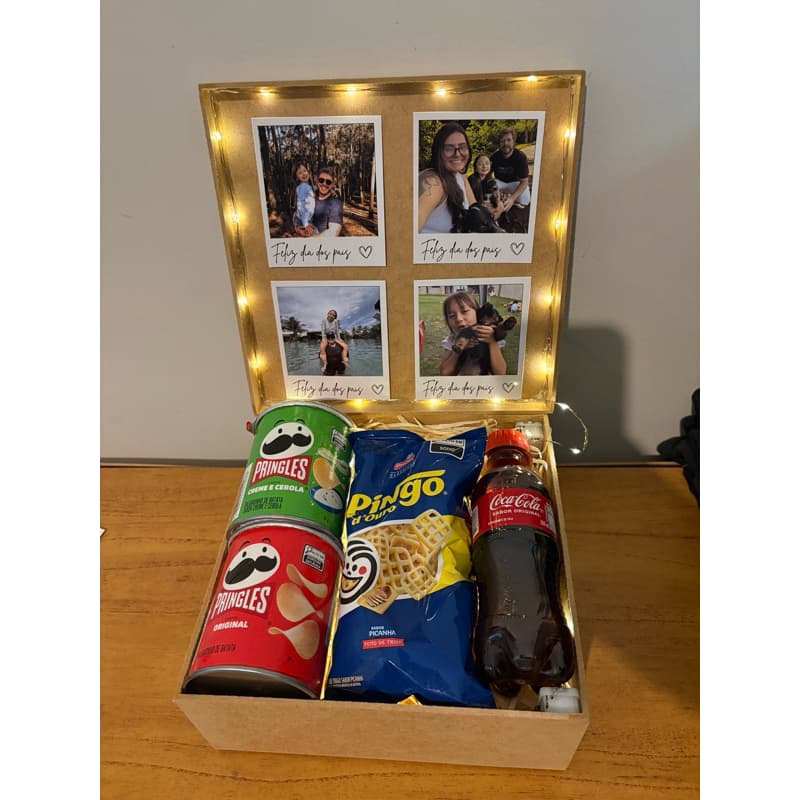Caixa presente dia dos pais personalizada Quadro dia dos pais presente pai